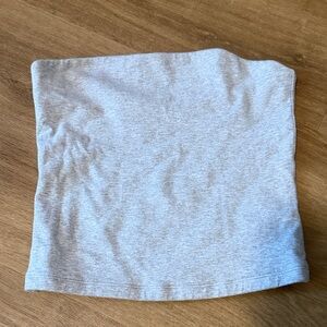 TNA Aritzia Gray Tube Top